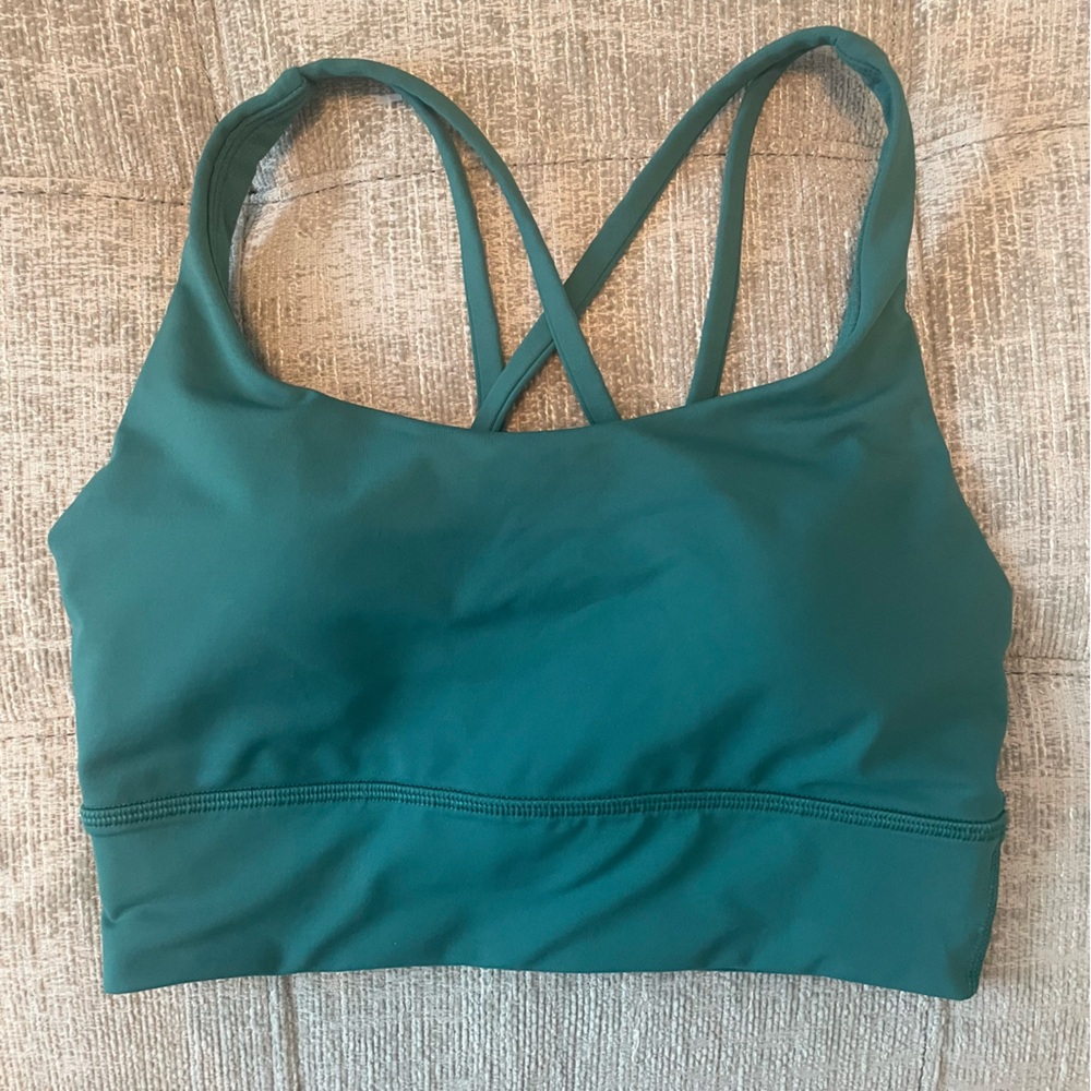 lululemon athletica Teal Green Strappy Sports Bra